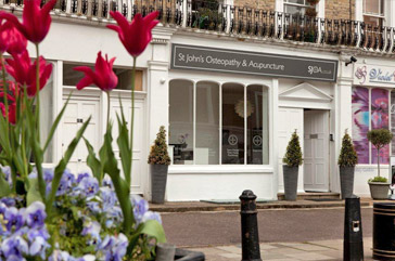 Entrance to Posture Therapy Clinic in St John's Wood