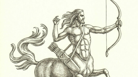 Centaur holding a bow and arrow